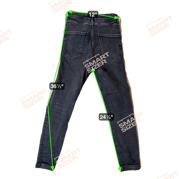 Zara High Rise Skinny leg Black Women's Jeans Size 4 - Picture 5 of 6